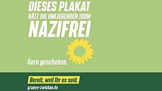 Plakatmotiv auf der Website des Kreisverbands Zwickau von Bündnis 90/Die Grünen.