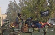 Jabhat al-Nusra members pictured in Idlib province, northern Syria in January 2013