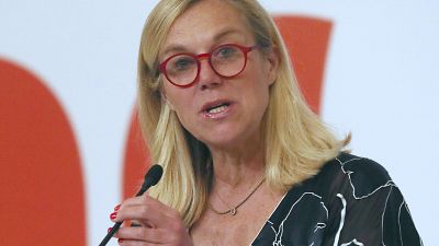 Sigrid Kaag delivers a speech in Jakarta, Indonesia, in March 2020. Sigrid Kaag delivers a speech in Jakarta, Indonesia, in March 2020.