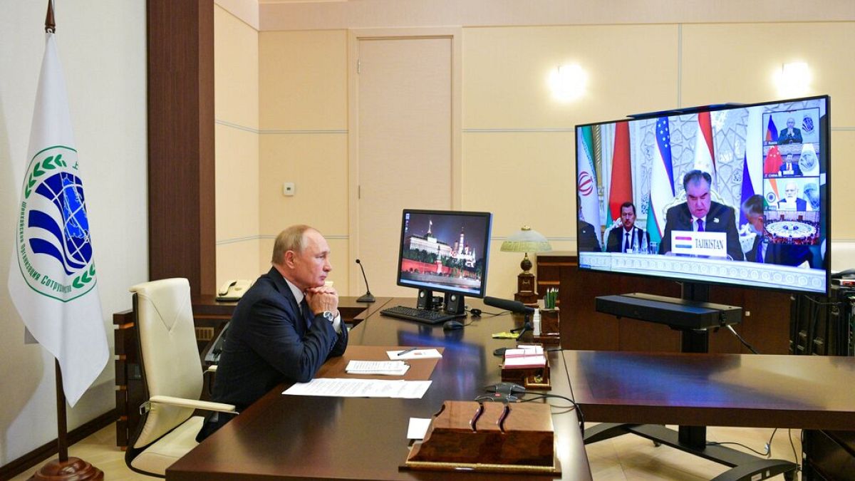 Putin atiende por videoconferencia la cumbre de la Organización de Cooperación de Shanghái