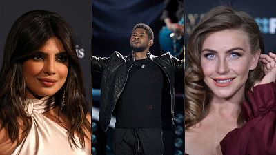 Pictures of the three hosts, Priyanka Chopra, Usher, and Julianne Hough. Pictures of the three hosts, Priyanka Chopra, Usher, and Julianne Hough.