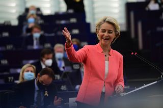 Ursula von der Leyen during the State of the Union Address (SOTEU) 2021