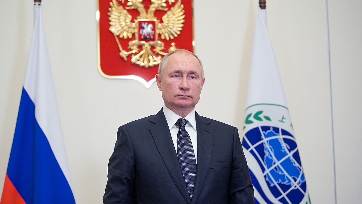 الرئيس الروسي فلاديمير بوتين في اجتماع منظمة شنغهاي للتعاون