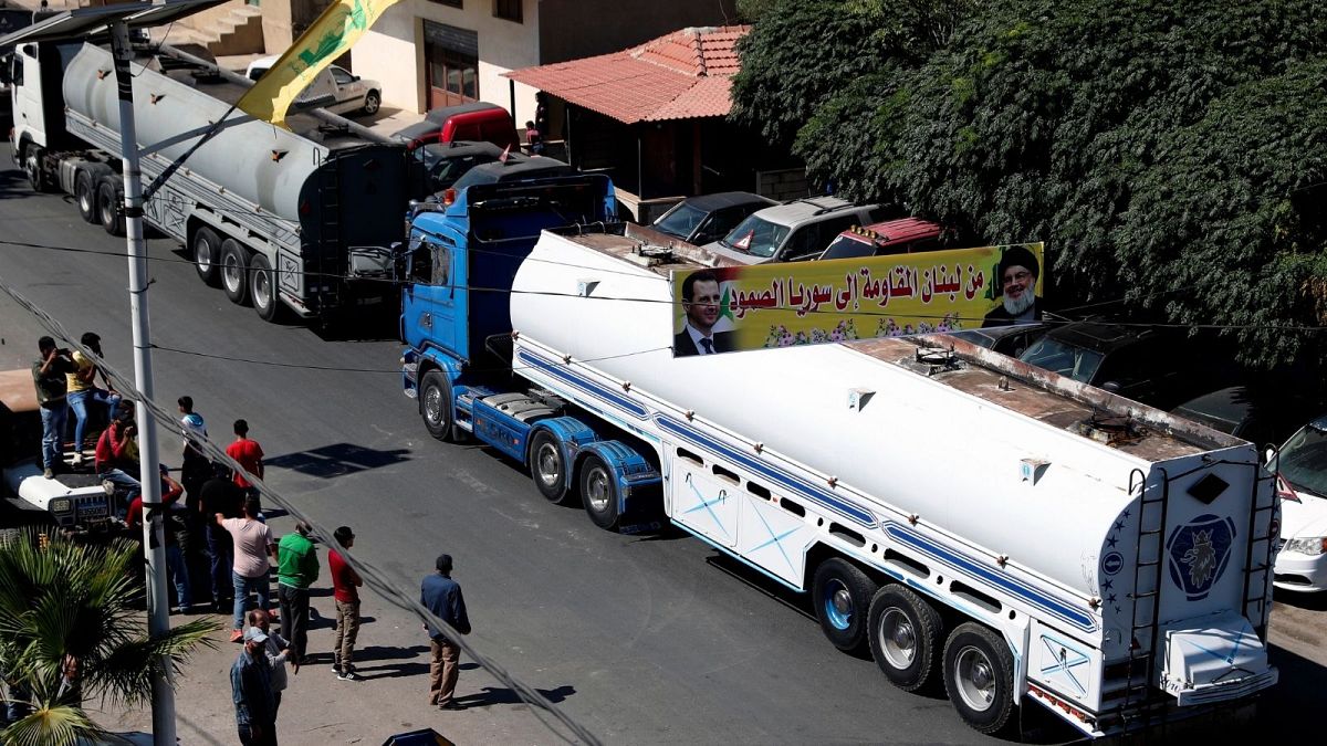 ورود کامیون‌های حامل سوخت ایران به لبنان
