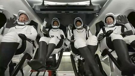 World's first space tourists splash down in their SpaceX capsule after three days in orbit