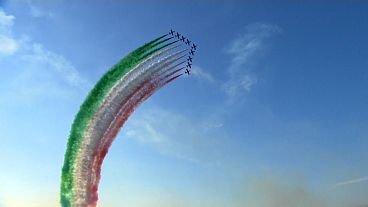 Italian national acrobatic patrol - the Tricolour Arrows.