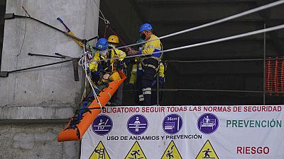Prácticas de rescate de la Brigada Rotatoria en Ciudad de México