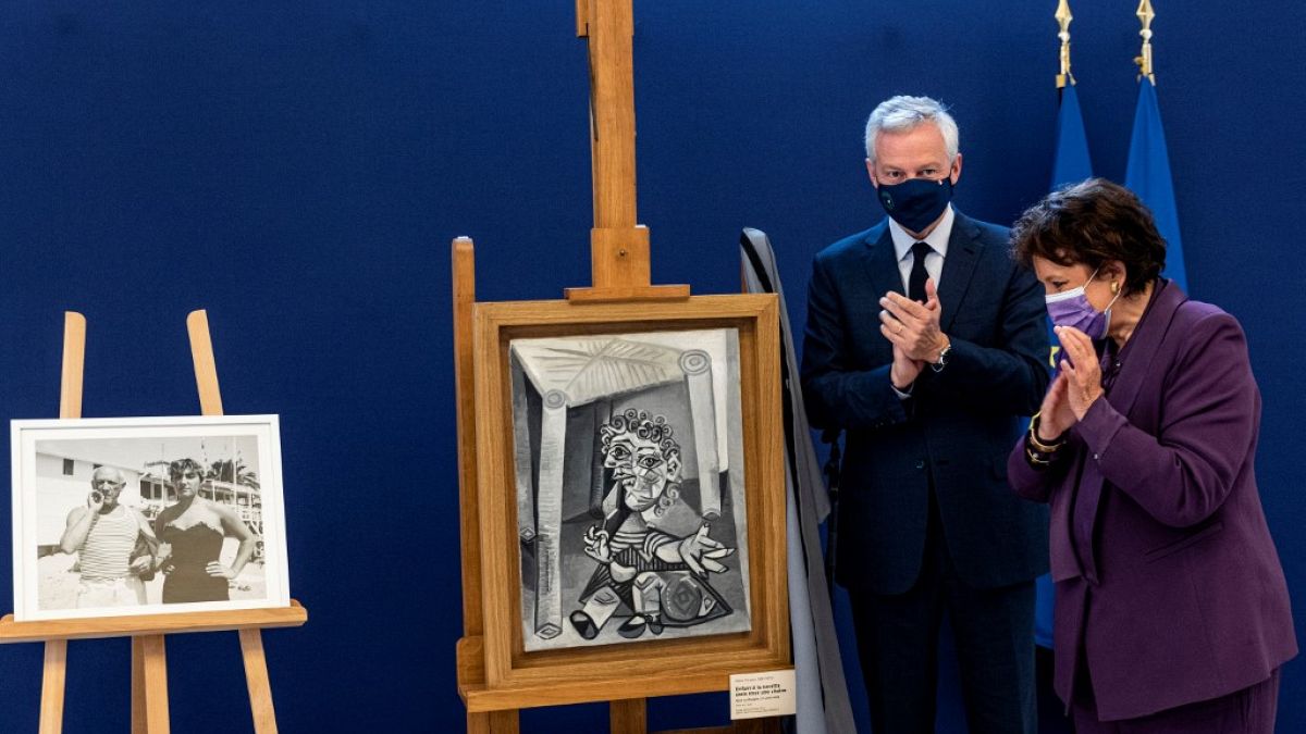 L'une des oeuvres de Pablo Picasso cédée par sa famille à la France, au musée Picasso de Paris. Bruno le Maire et Roseline Bachelot l'ont dévoilée.