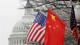 ABD-Çin bayrakları