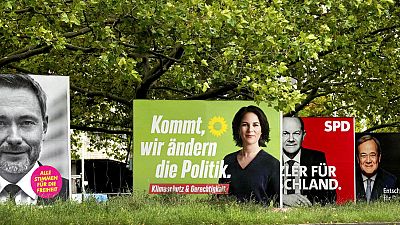 Plakate vor der Bundestagswahl in Deutschland