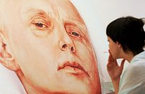 Lİtvinenko'nun Moskova'daki bir galeride sergilenen resmi