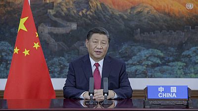 El presidente chino, Xi Jinping, durante su alocución ante la Asamblea General de la ONU