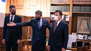 Ekrem İmamoğlu, Atina'da Belediye Başkanı Bakoyanni ve Yunanistan Başbakanı Miçotakis ile görüştü