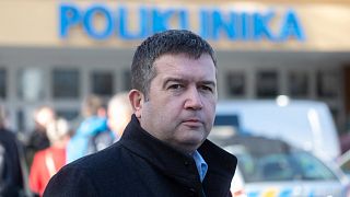 Czech Interior Minister Jan Hamacek, who is the leader of the Social Democratic Party (CSSD) 