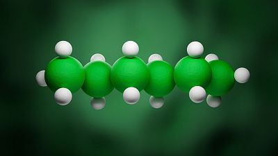 A hexane of hydrocarbons. A hexane of hydrocarbons.