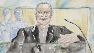 This 2017 courtroom sketch shows Venezuelan-born Ilich Ramirez Sanchez, known as "Carlos the Jackal".