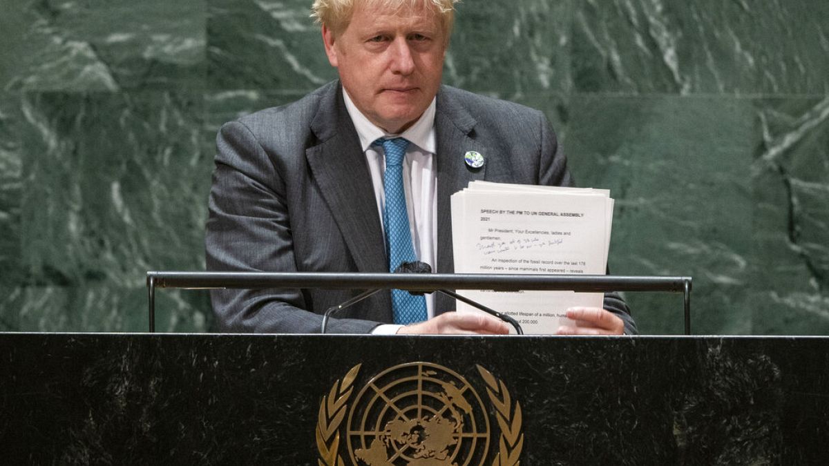 Johnson alle Nazioni Unite: "Il vertice COP26 sul clima sarà un punto di svolta per l'umanità"