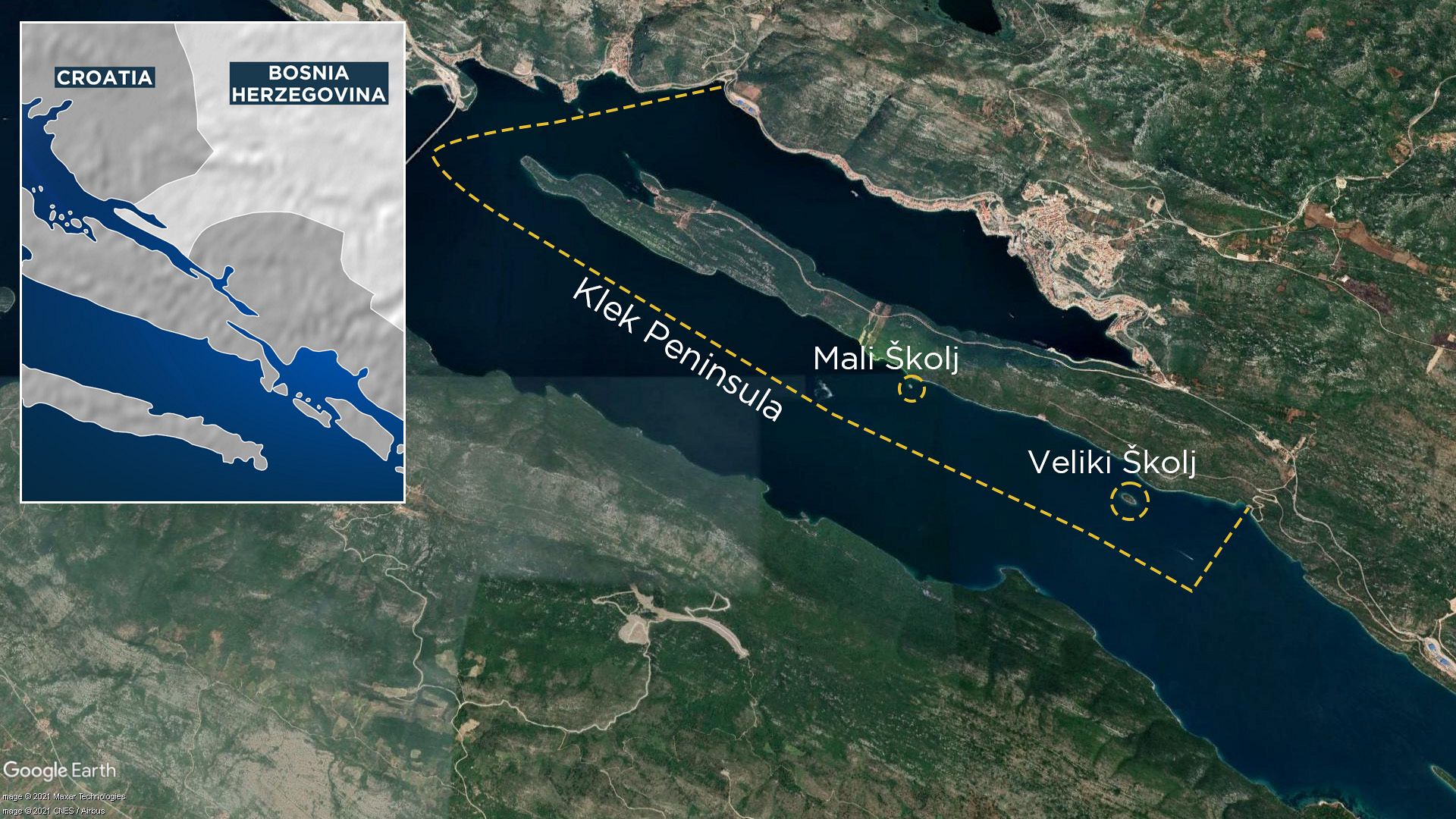 Croatia and Bosnia are still locked in a land dispute over 'two pebbles ...