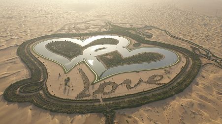 An oasis among the dunes: Dubai's desert lakes
