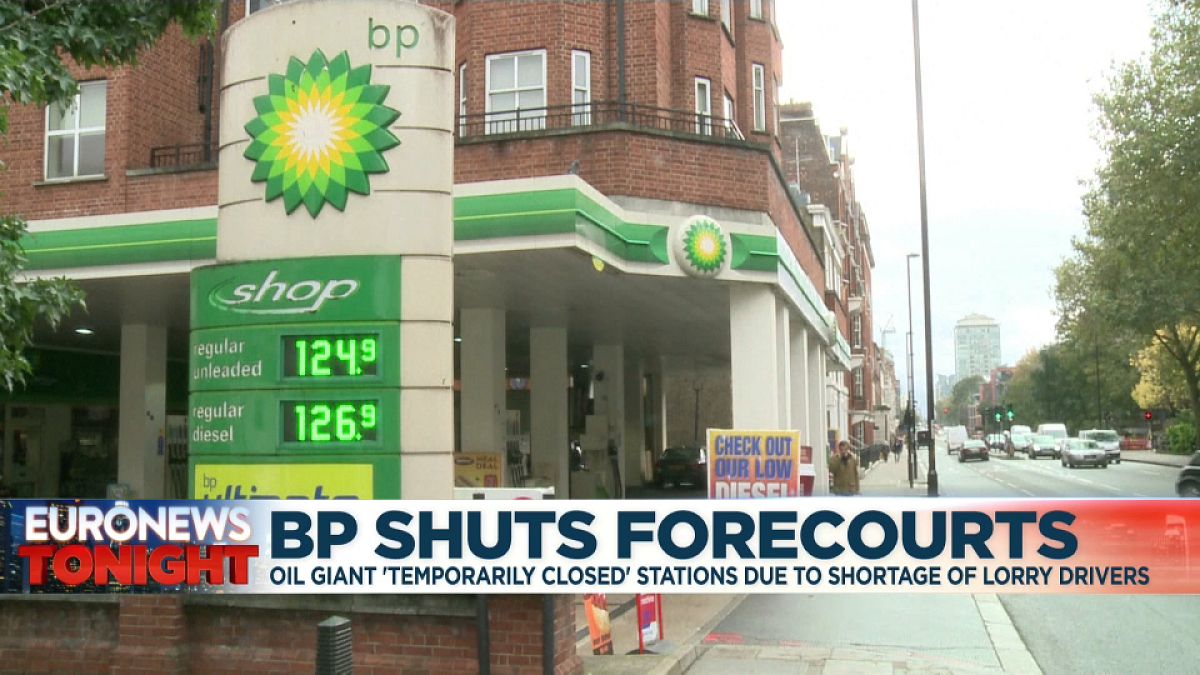 BP petrol station in London