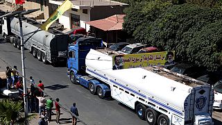  قافلة شاحنات صهاريج محملة بالديزل الإيراني تعبر الحدود من سوريا إلى لبنان - 16 سبتمبر / أيلول 2021