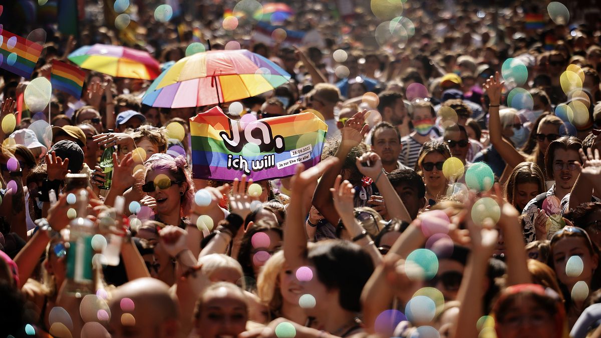 Гей-парад в Цюрихе, сентябрь 2021