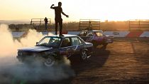 Sparks and adrenaline fly in South Africa car 'spinning'