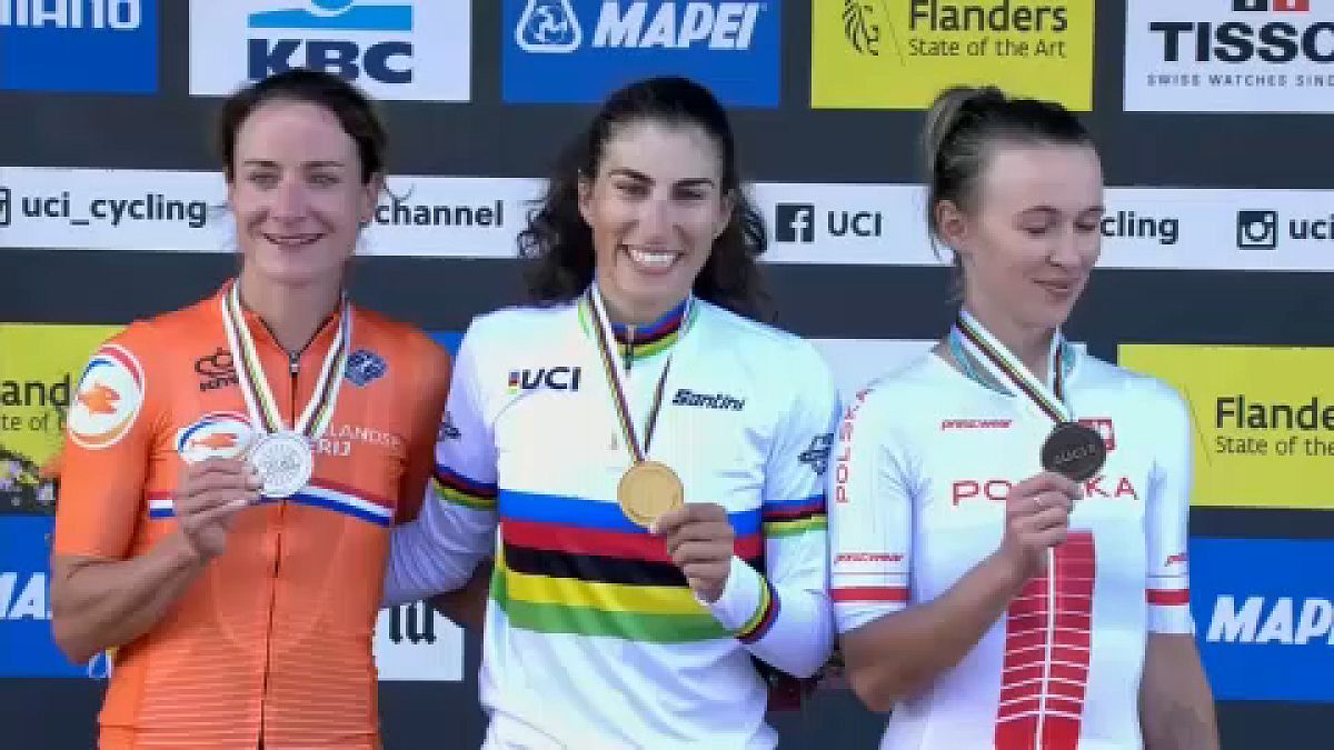  دوچرخه‌سواری جاده قهرمانی جهان؛ بالسامو ایتالیایی به برتری چهارساله زنان هلندی‌ پایان داد