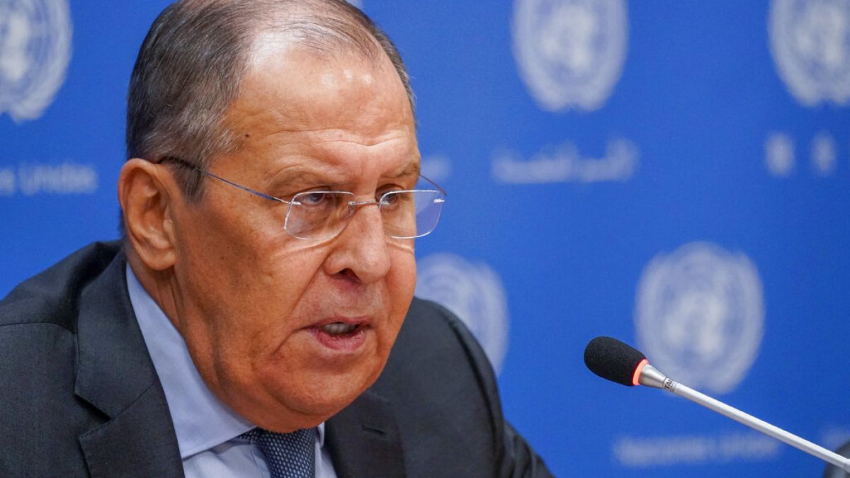 Rusya Dışişleri Bakanı Sergey Lavrov New York'ta bir basın toplantısı düzenledi