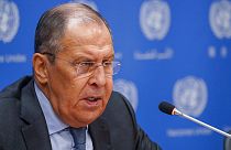 Rusya Dışişleri Bakanı Sergey Lavrov New York'ta bir basın toplantısı düzenledi