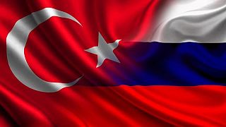 Türkiye Rusya bayrakları