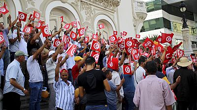 En Túnez protestan para exigir la destitución del presidente Kais Saied