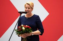 Franziska Giffey, candidate du parti social-démocrate (SPD), devient la première femme à diriger Berlin - Berlin, le 27/09/2021