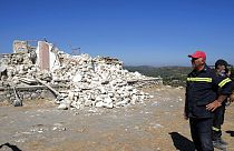 Dégâts causés par le séisme en Crète, le 27/09/2021