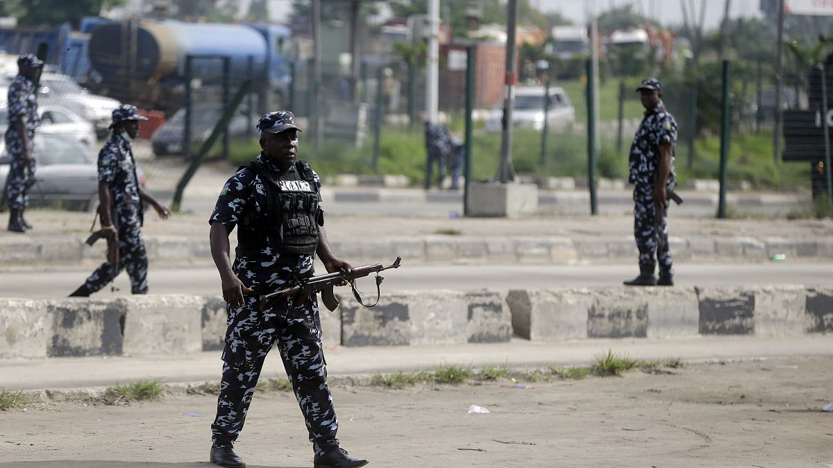 صورة لعناصر من الشرطة النيجيرية