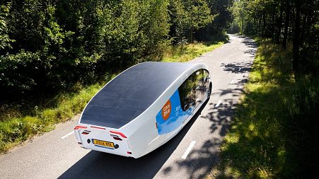 A solar-powered camper that can travel up to 730 kilometers on self-generated electricity.