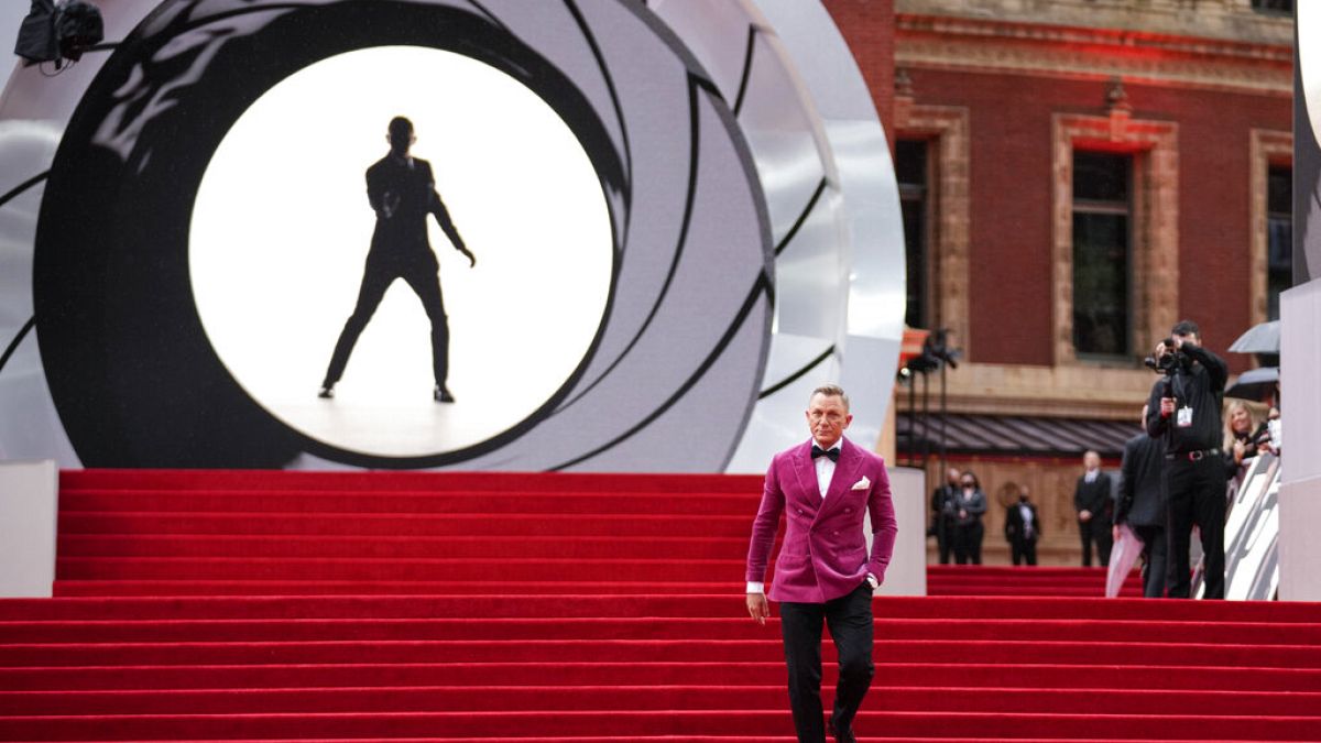 L'acteur britannique Daniel Craig, qui incarne le personnage de James Bond dans "Mourir peut attendre", à Londres le 28/09/2021