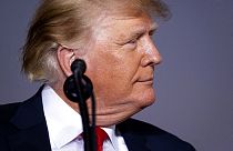 Ex-Präsident Donald Trump während seiner "Save America"-Kundgebung in Perry, Georgia, 25.09.2021