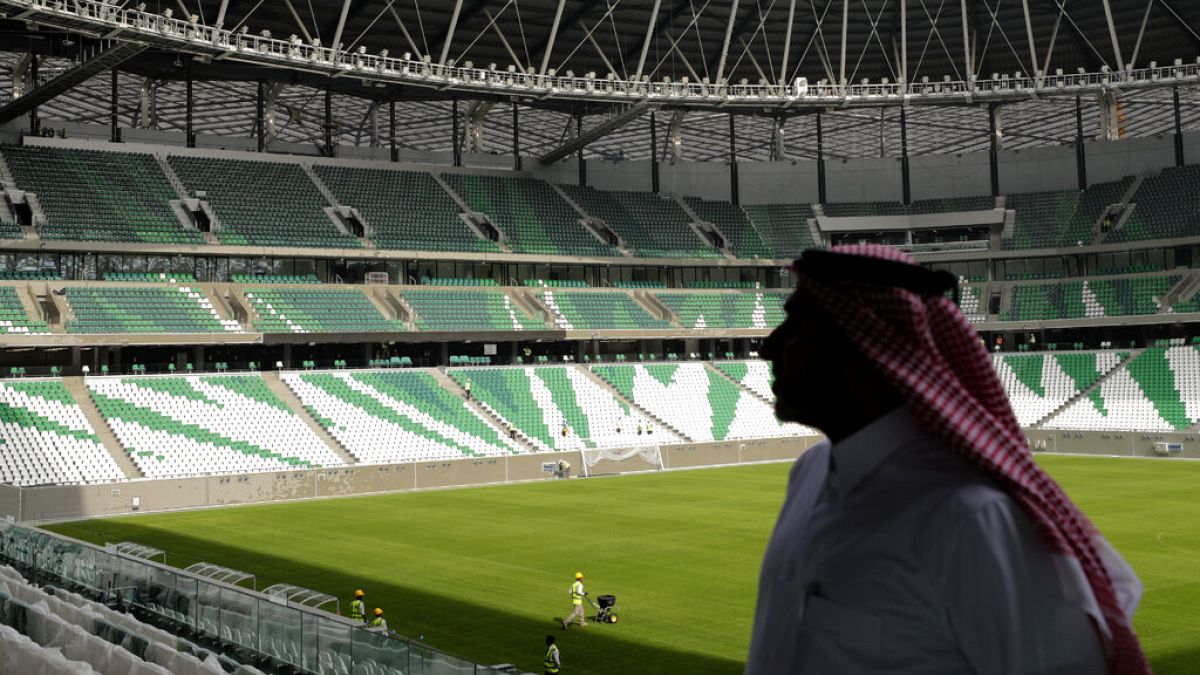 جاسم تلفات، المدير التنفيذي لمراكز المنافسة، في استاد قطر التعليمي، أحد ملاعب كأس العالم 2022 