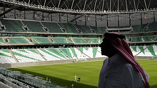جاسم تلفات، المدير التنفيذي لمراكز المنافسة، في استاد قطر التعليمي، أحد ملاعب كأس العالم 2022