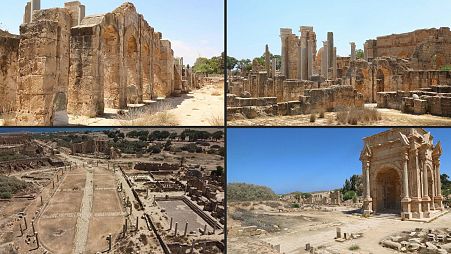 The ruins of Leptis Magna, Libya