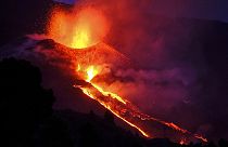 Imagen de la erupción del volcán Cumbre Vieja en La Palma