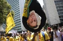 Акция протеста против Болсонару в Рио-де-Жанейро