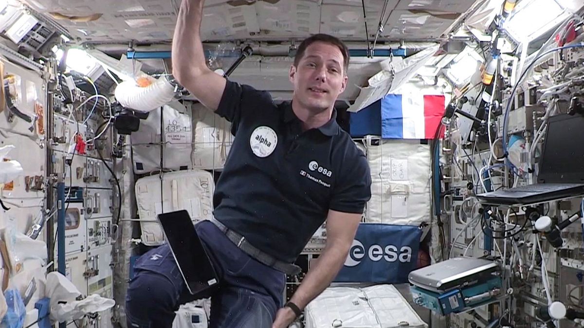 Thomas Pesquet à bord de la Station spatiale internationale, le 3 septembre 2021