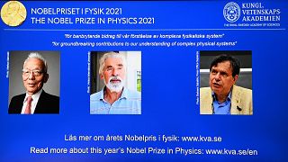 Nobel Fizik Ödülü'nü, üç bilim insanı Syukuro Manabe (solda), Klaus Hasselmann (ortada) ve Giorgio Parisi kazandı.