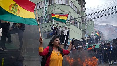 Clashes, tear gas at Bolivia coca farmers' protest
