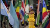 Anglelique Kidjo performs during Expo 2020 Opening Ceremony.