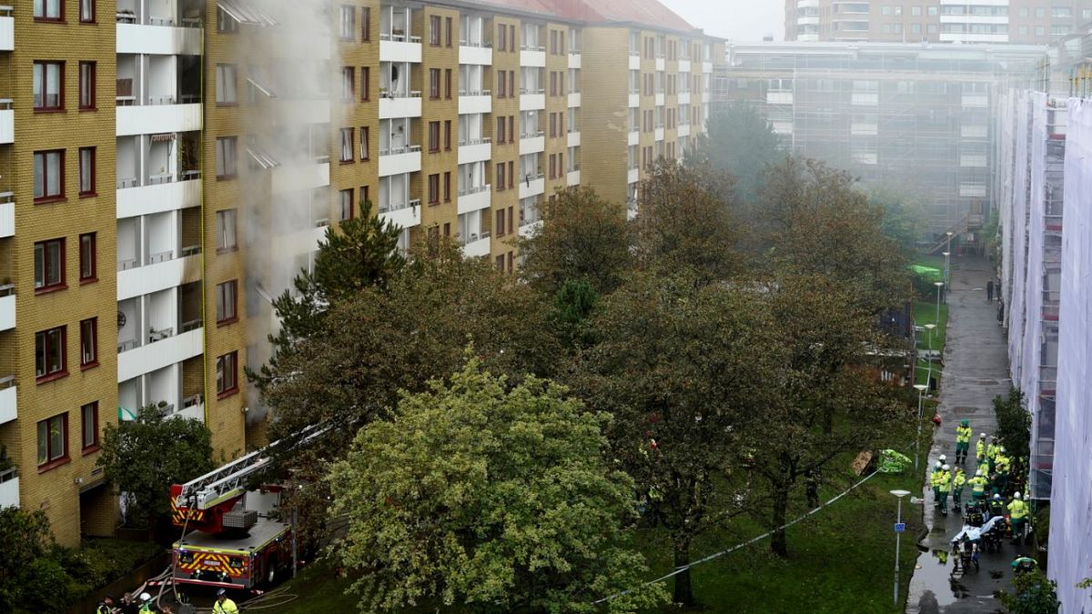 The explosion and fire at a large apartment building last week that injured 16 people, four of them seriously.