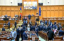 Le parlement roumain vote