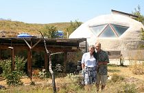 Laura Davies and Dave Buchanan built their Earthship over the course of seven years.